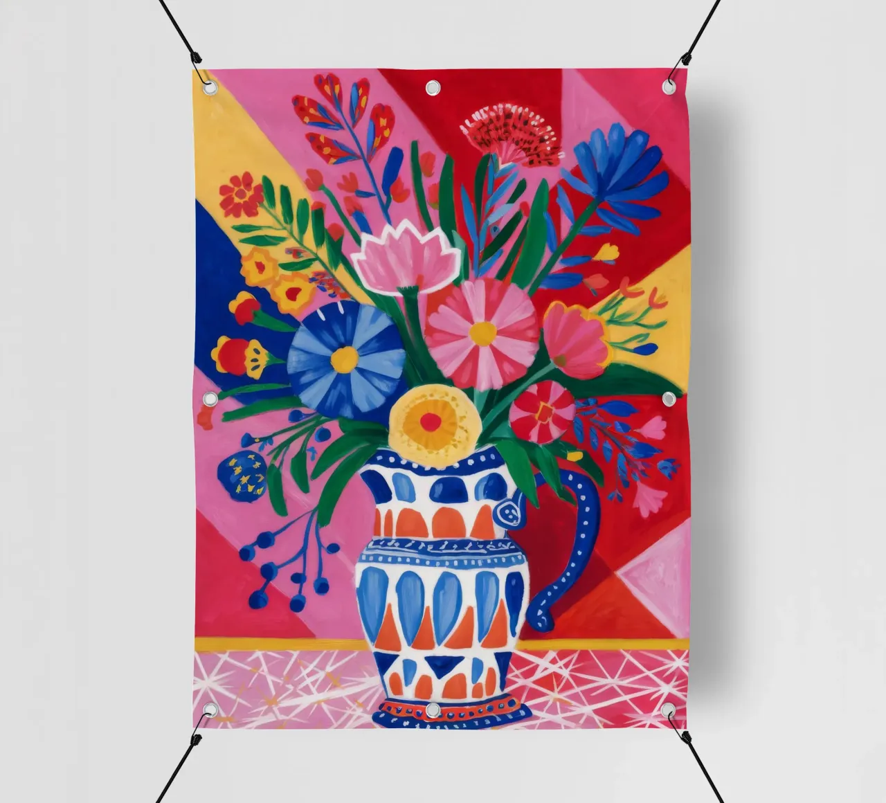 Esplosione floreale fauvista telo in pvc da Haven Fantasy
