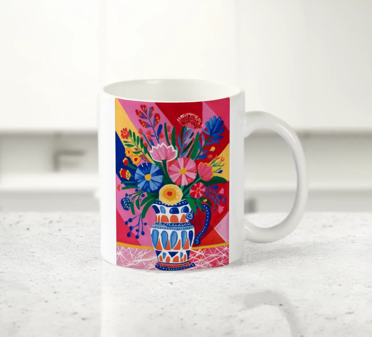 Esplosione floreale fauvista tazza in ceramica da Haven Fantasy