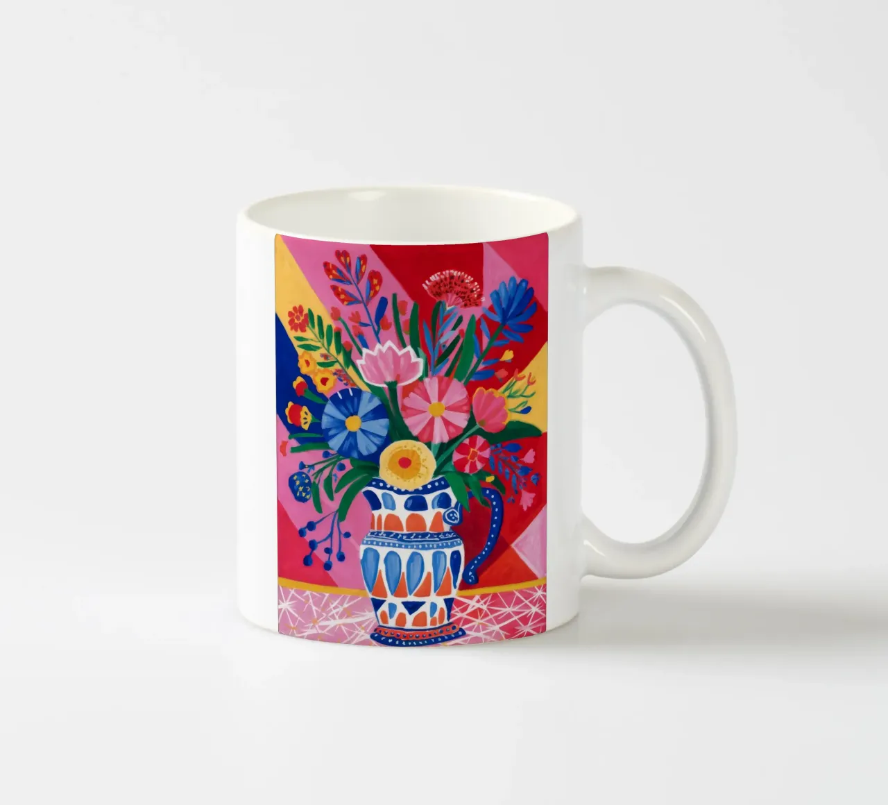 Esplosione floreale fauvista tazza in ceramica da Haven Fantasy