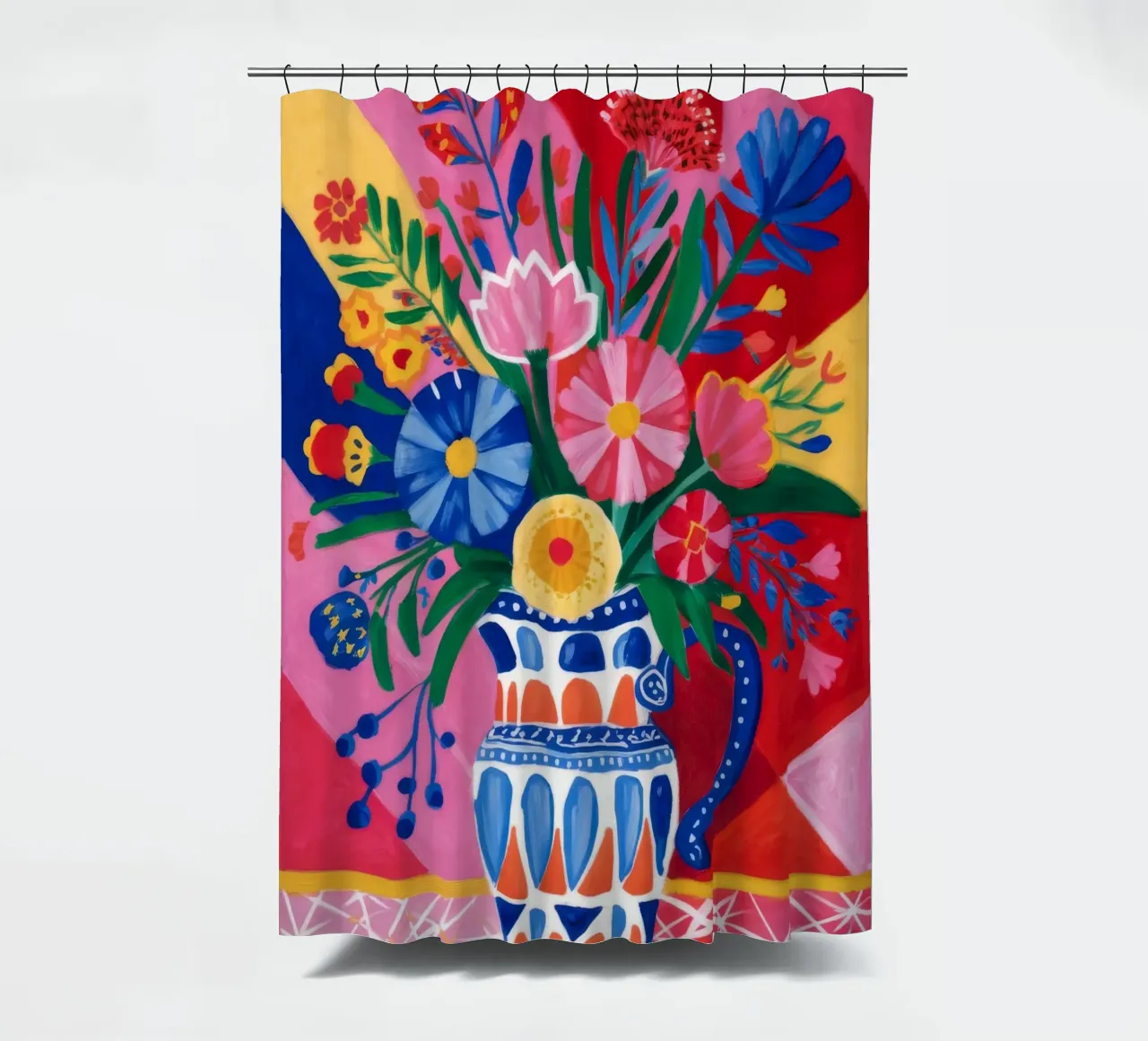 Fauvist Floral Explosion shower curtain by Haven Fantasy