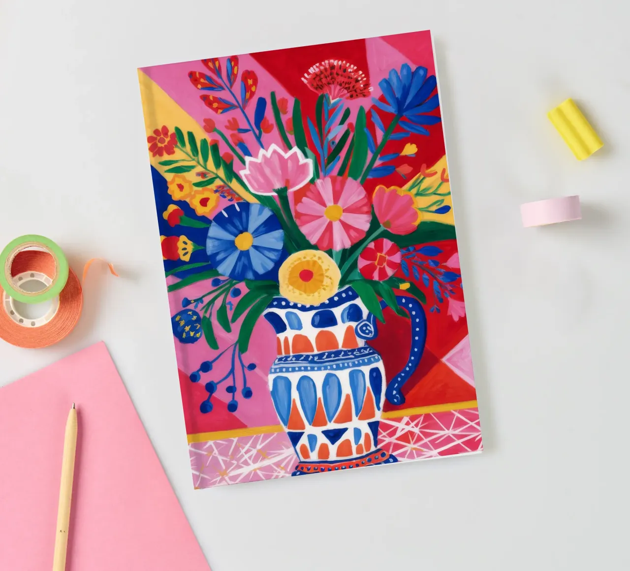 Explosion florale fauve carnet de notes de Haven Fantasy