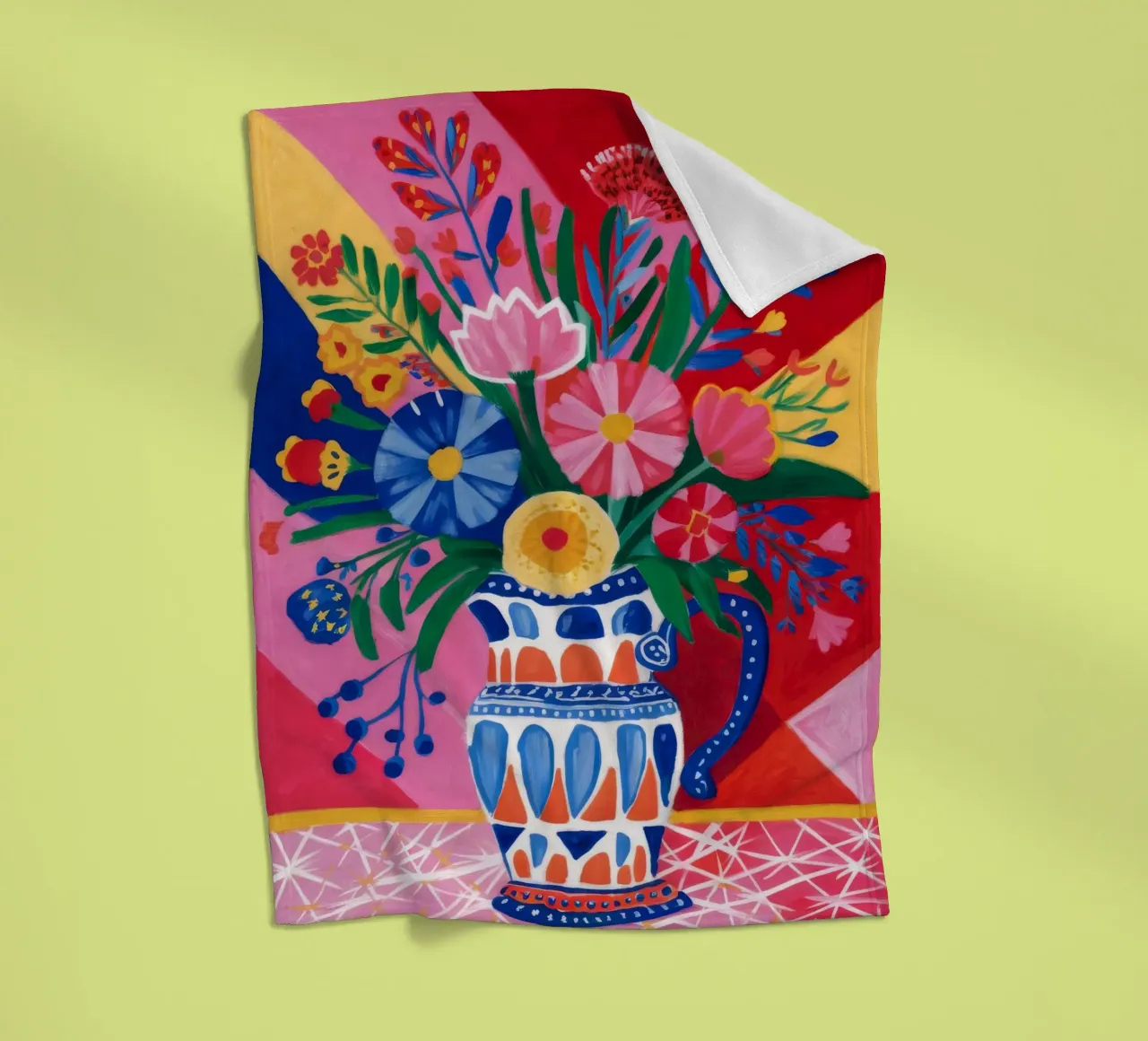 Fauvist Floral Explosion fleece blanket by Haven Fantasy