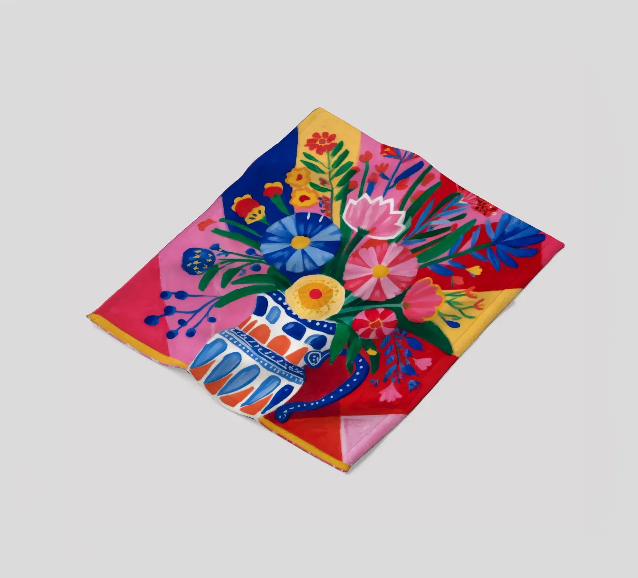 Fauvist Floral Explosion fleece blanket by Haven Fantasy