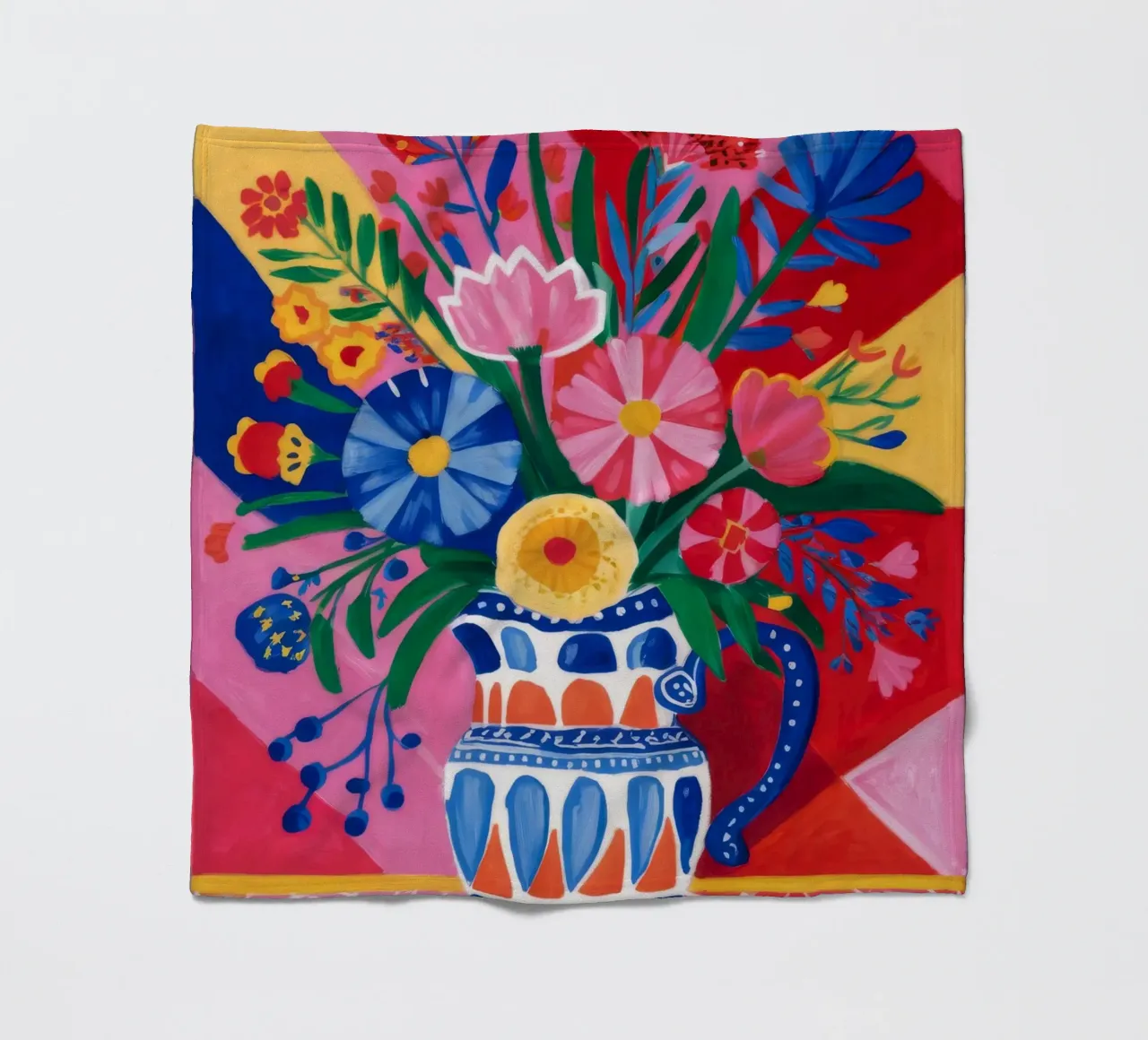 Fauvist Floral Explosion fleece blanket by Haven Fantasy