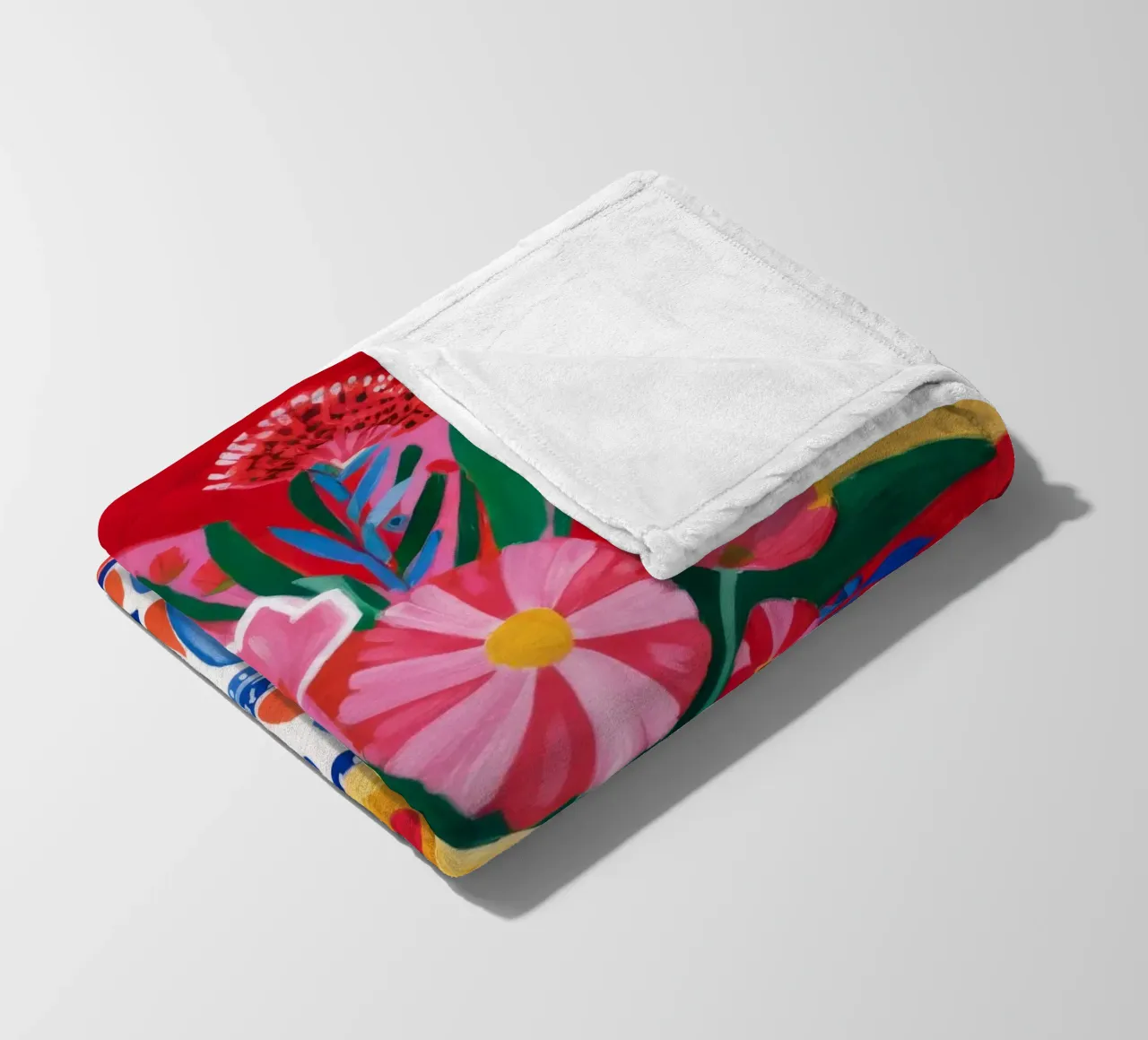 Fauvist Floral Explosion fleece blanket by Haven Fantasy