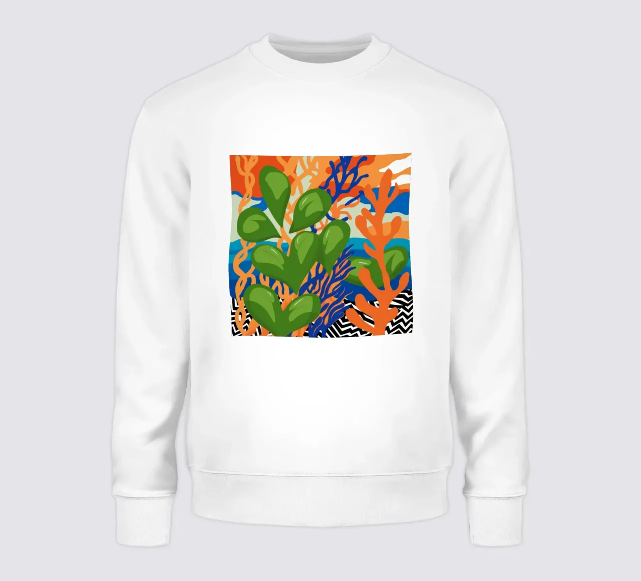 Danza abstracta del follaje sudadera de Tiga Bersama
