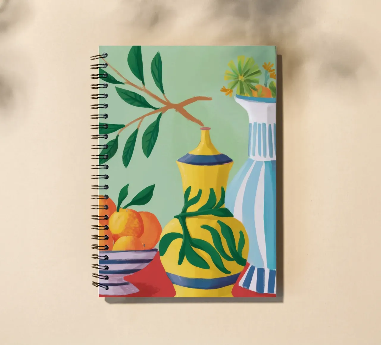 Olive Branch Harmony spiral notebook by Fable Tempa