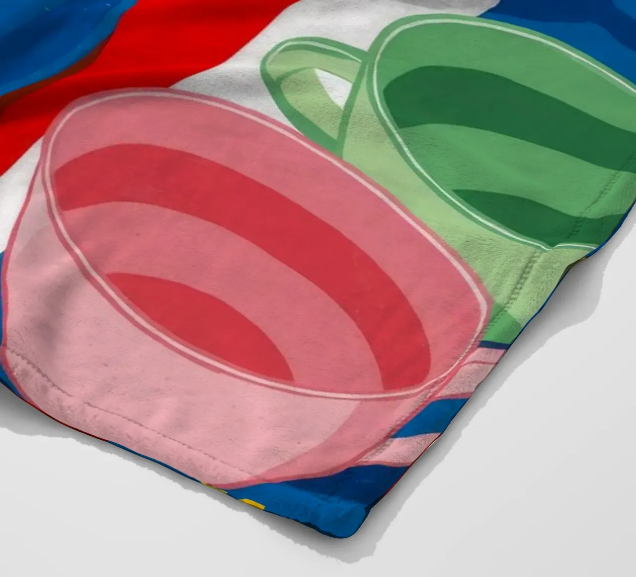 Zitrone Teekanne Abstraktion Fleecedecke von Haven Fantasy