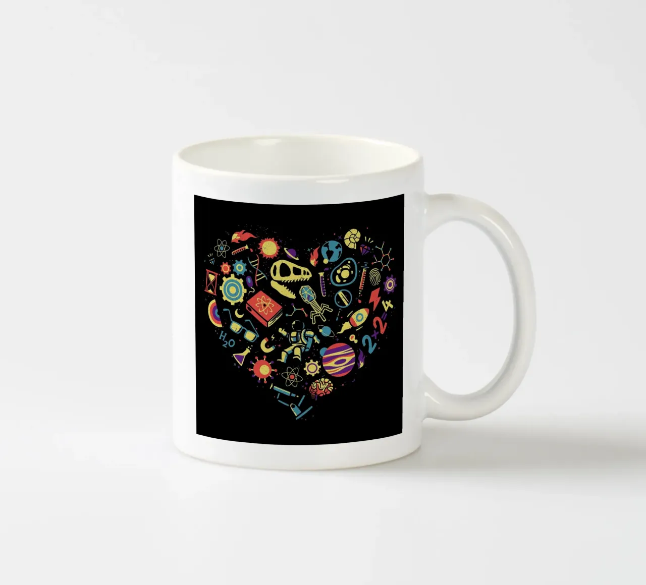 Love Science ceramic mug by Tobe Fonseca