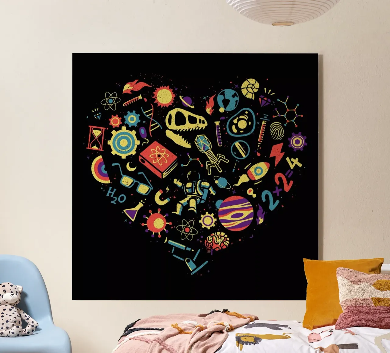 Love Science plexiglass da Tobe Fonseca