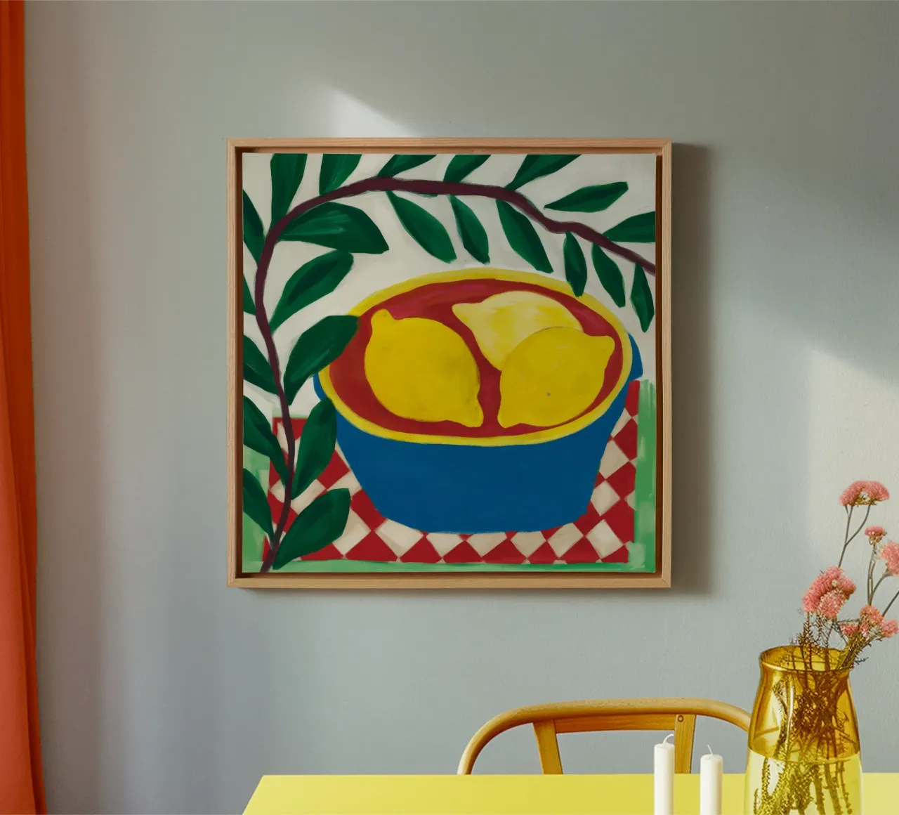 Zitronenschale Verdure Leinwand von Tiga Bersama