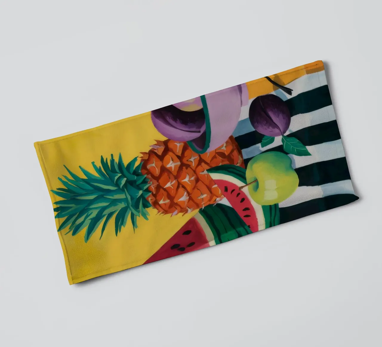 Pineapple Noir Feast towel by Fable Tempa