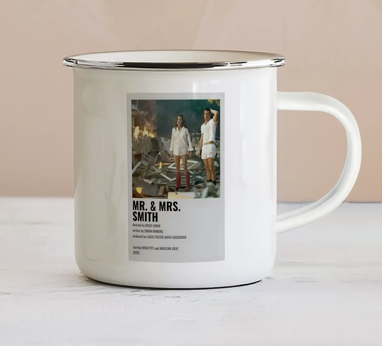 MR. & MRS. SMITH tazza in smalto da MVFminimalist