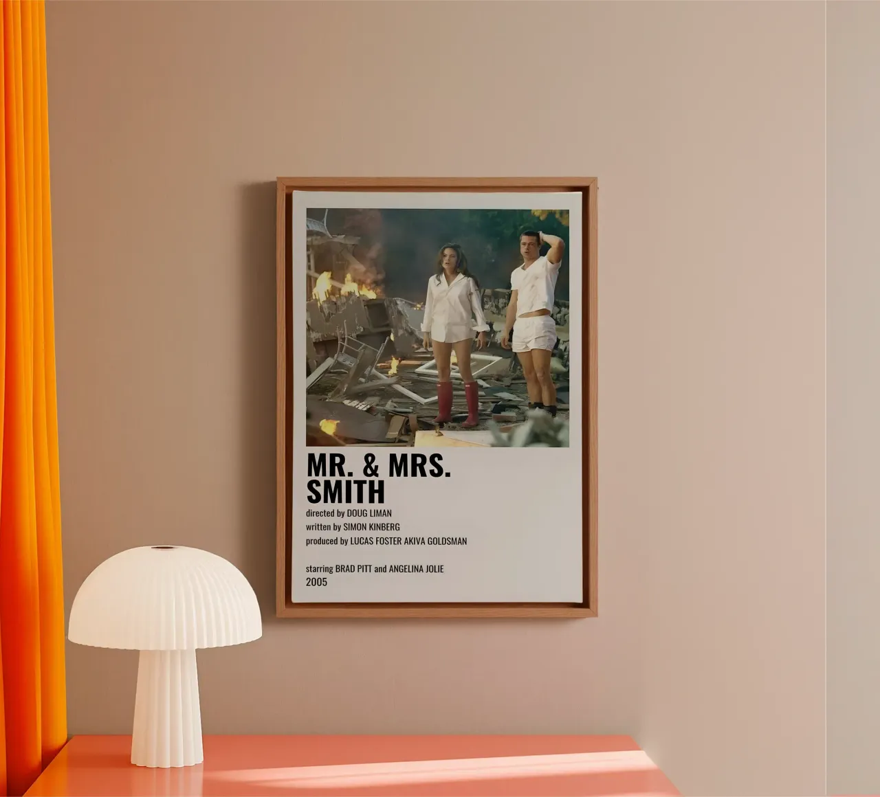 MR. & MRS. SMITH tela con Cornice a cassetta da MVFminimalist