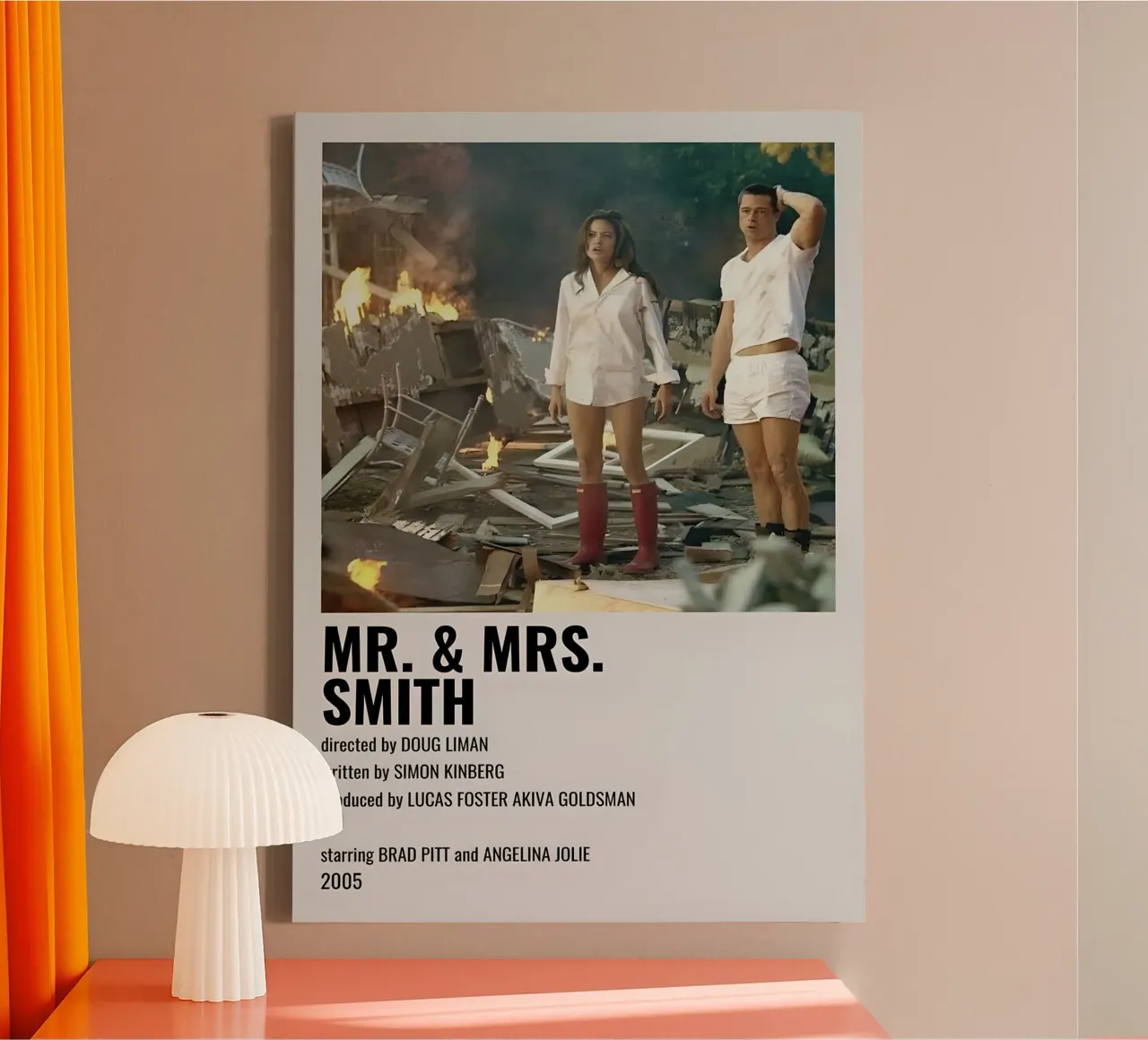 MR. & MRS. SMITH tela con Cornice a cassetta da MVFminimalist