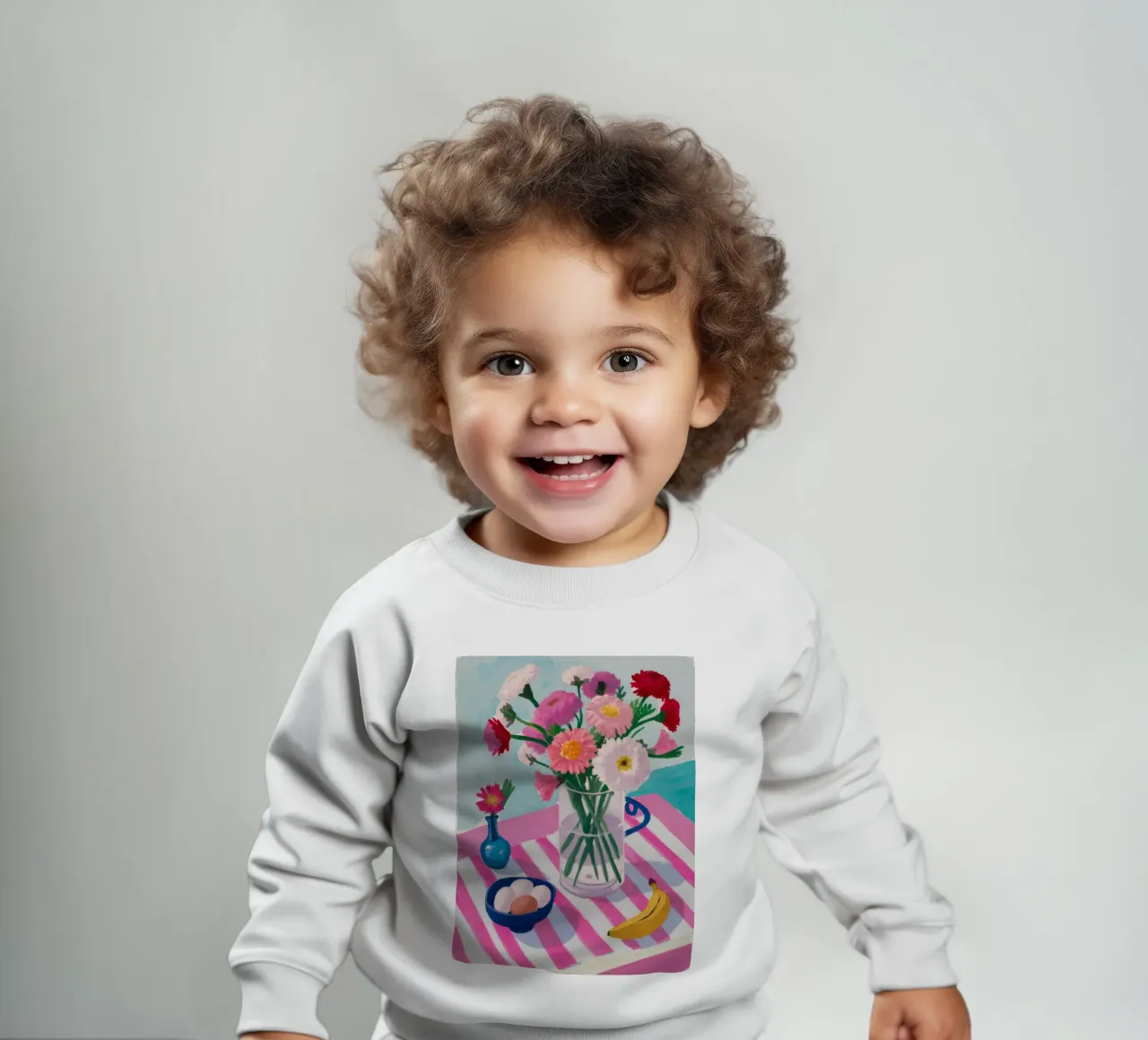 Vaso a righe Colazione felpa neonato da Haven Fantasy