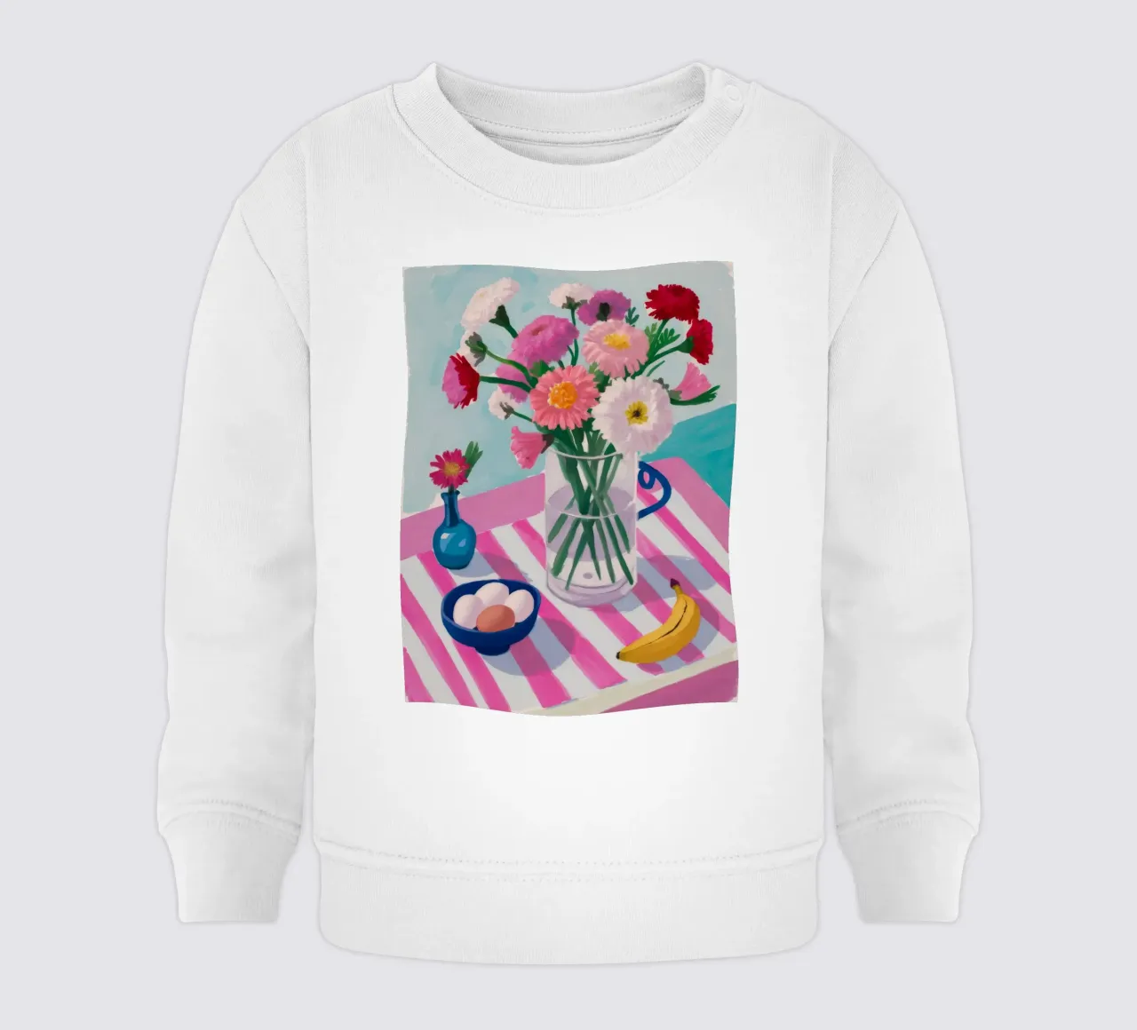 Vaso a righe Colazione felpa neonato da Haven Fantasy