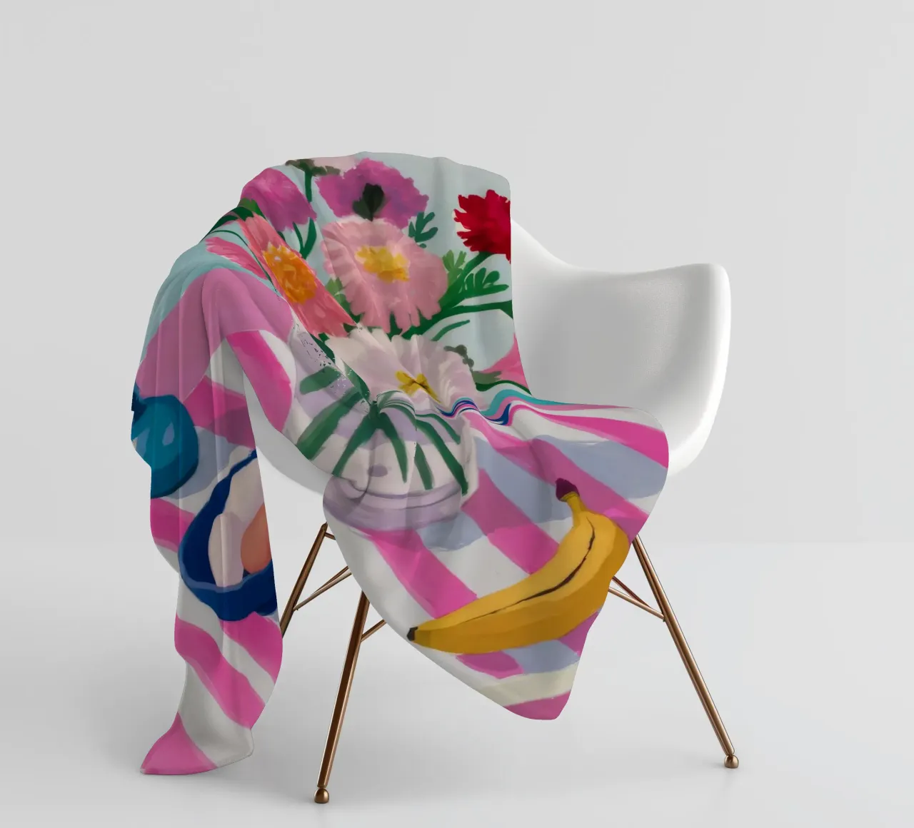 Vaso a righe Colazione coperta in pile da Haven Fantasy