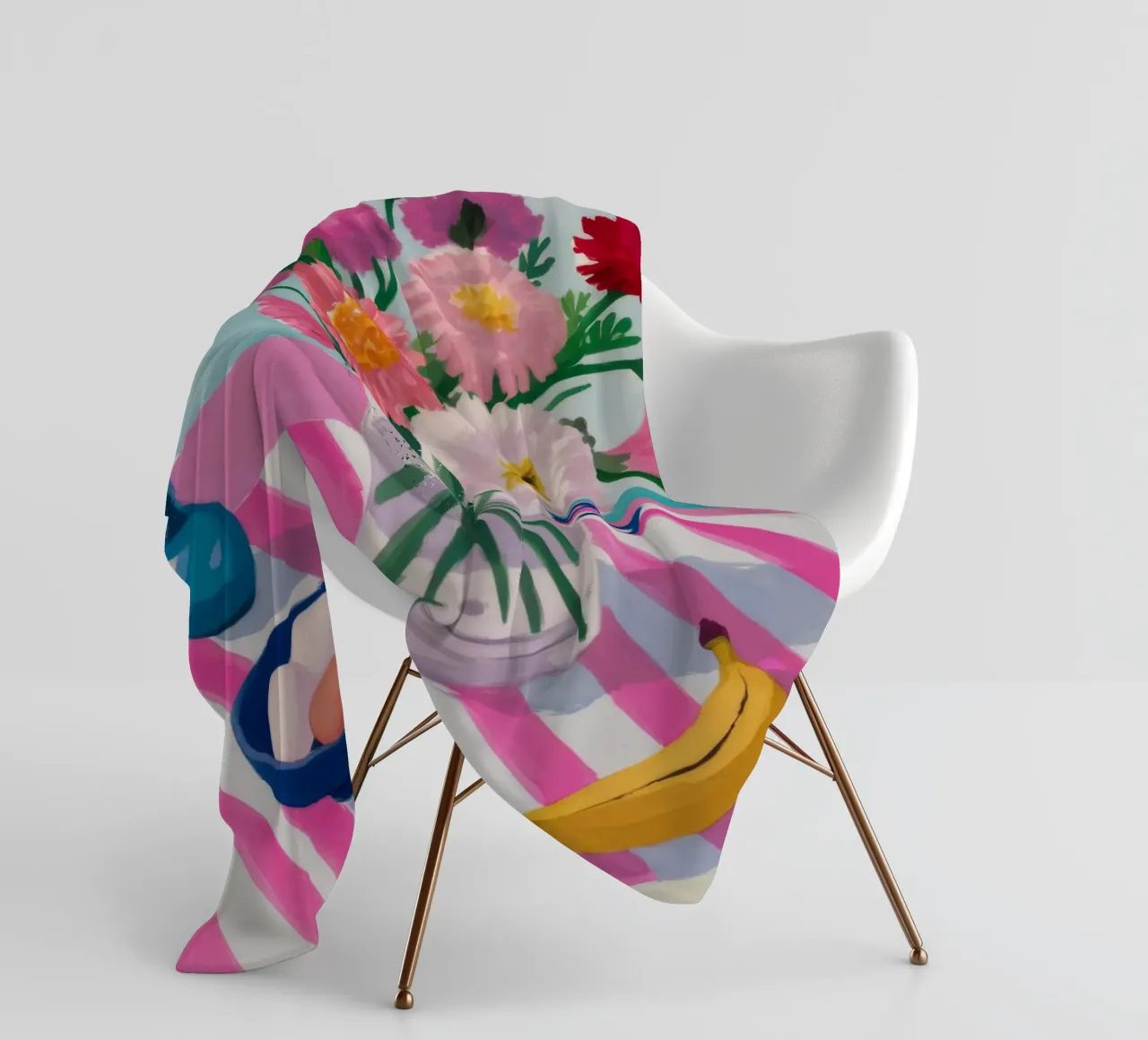Vaso a righe Colazione coperta in pile da Haven Fantasy