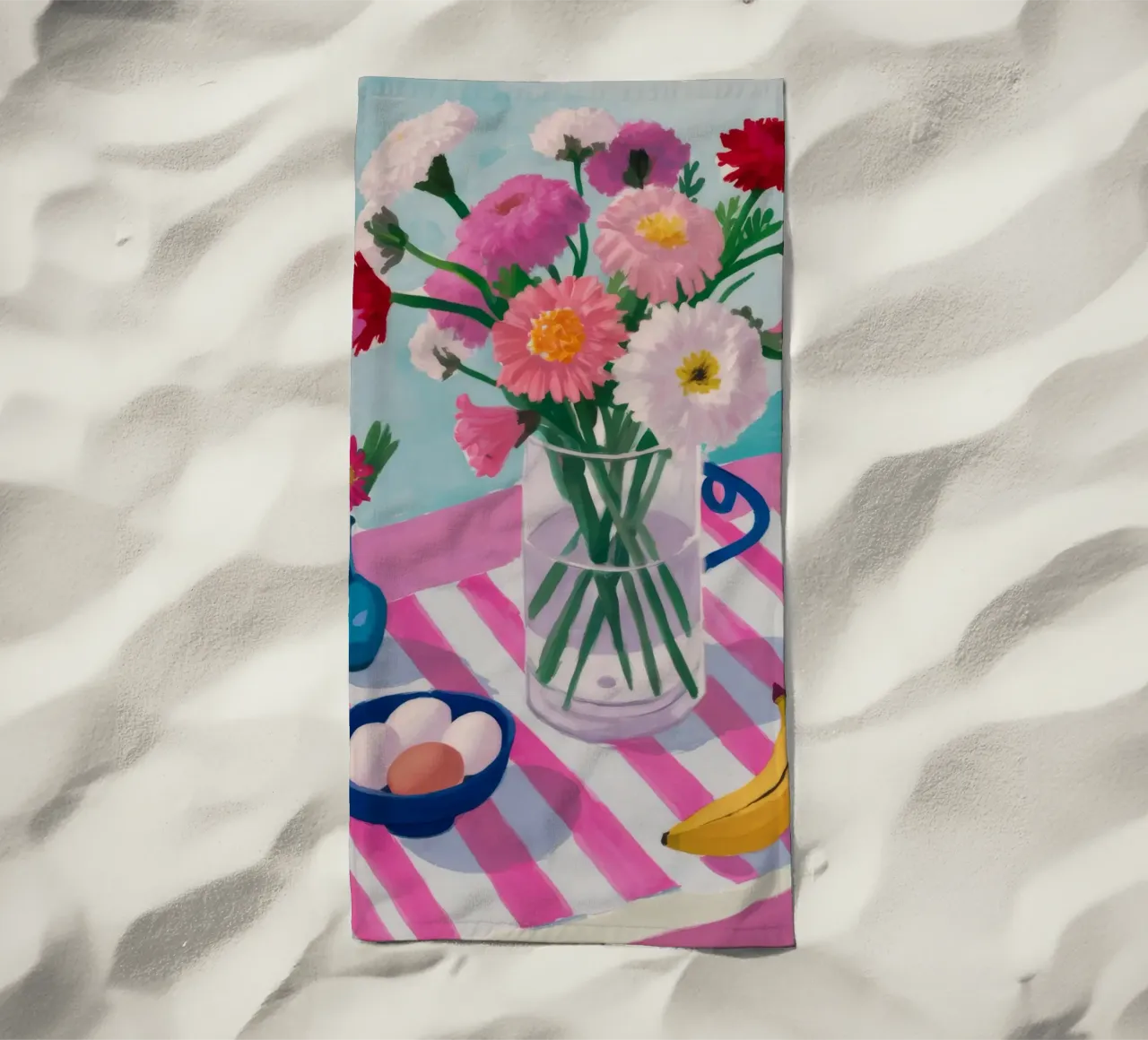 Vaso a righe Colazione telo mare da Haven Fantasy