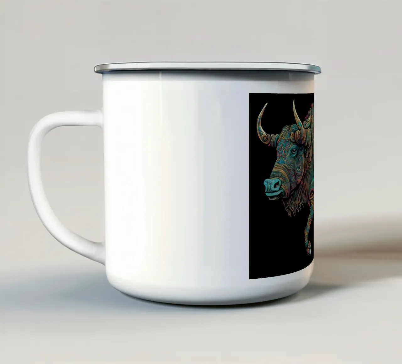 Arte da parete di Imagine tazza in smalto da Imagine