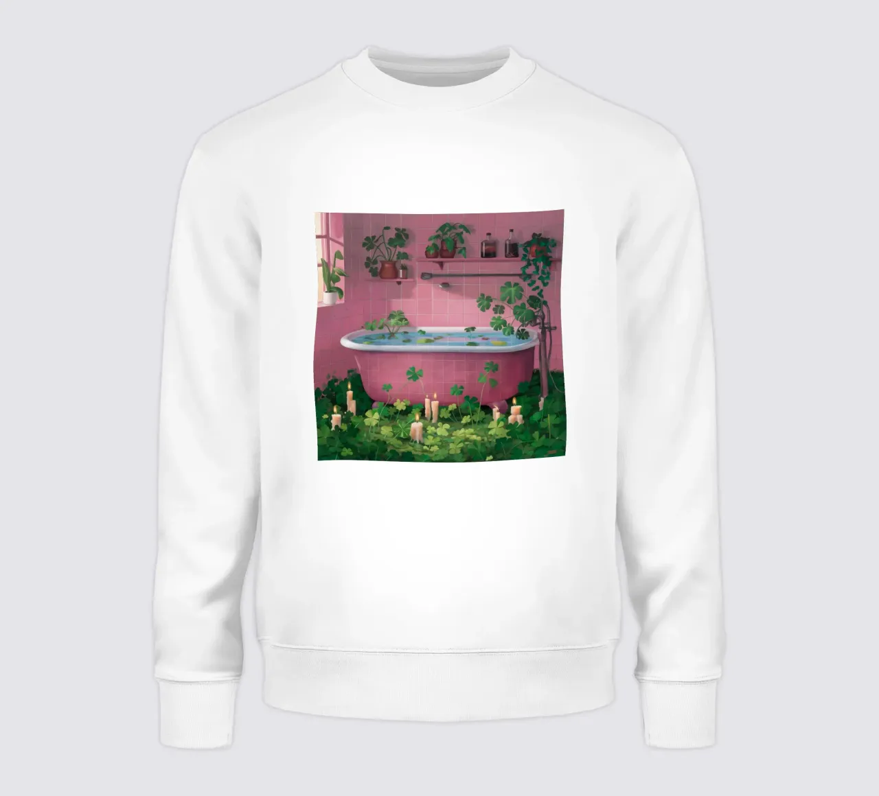 Vasca da bagno rosa Jungle felpa da Pan Denim