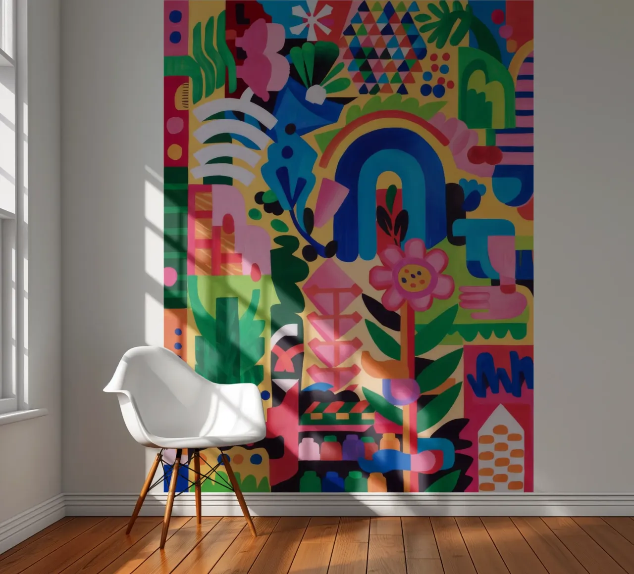 Rainbow Totem Joy photo wallpaper by Tiga Bersama