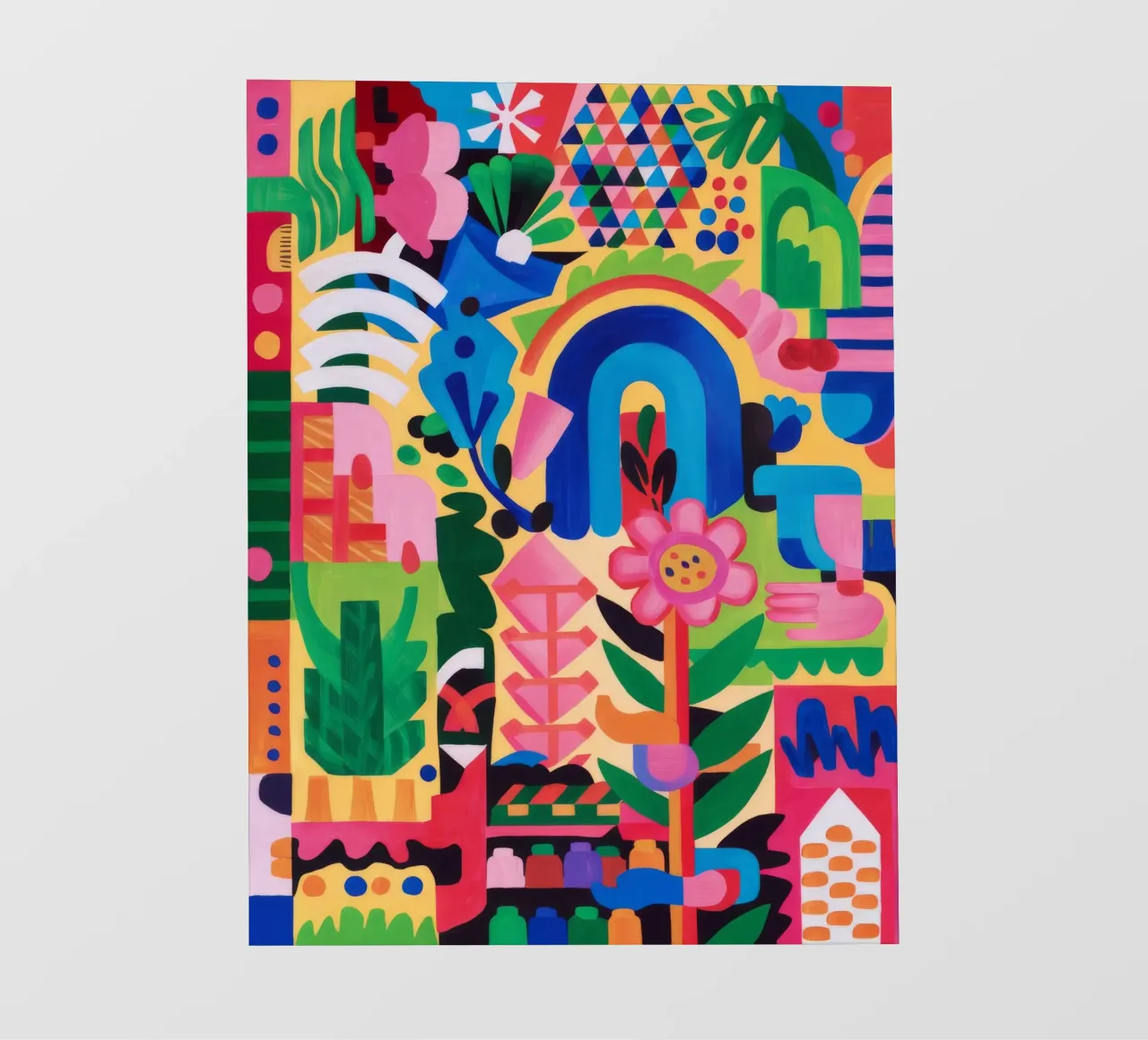 Totem della gioia arcobaleno telo in pvc da Tiga Bersama