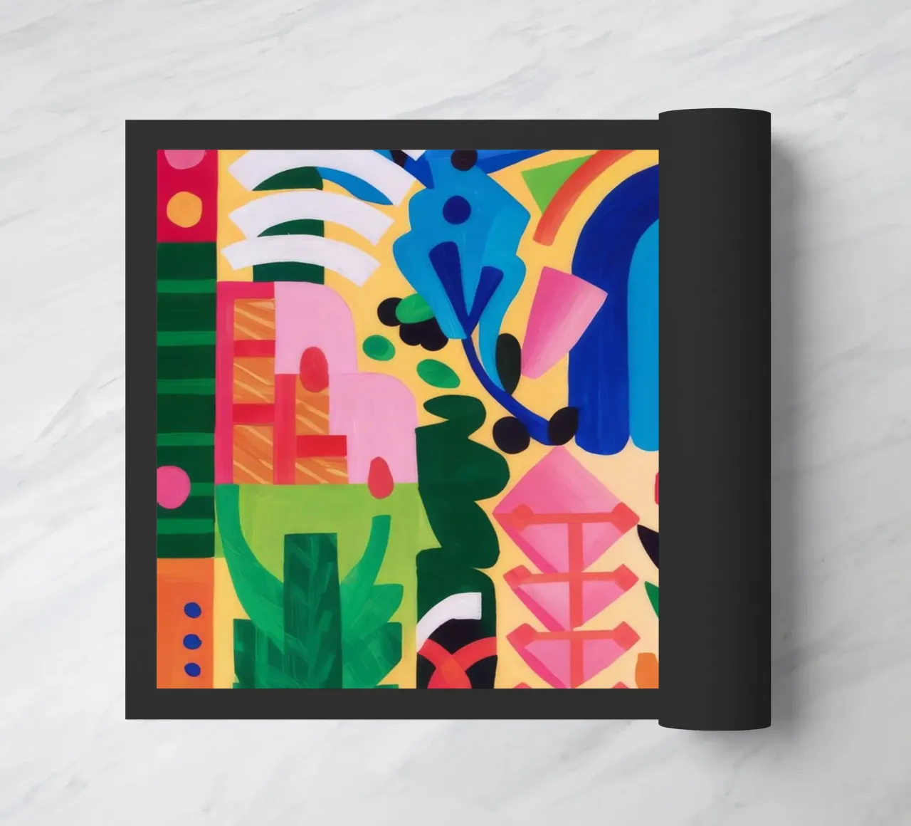 Totem della gioia arcobaleno zerbino da Tiga Bersama