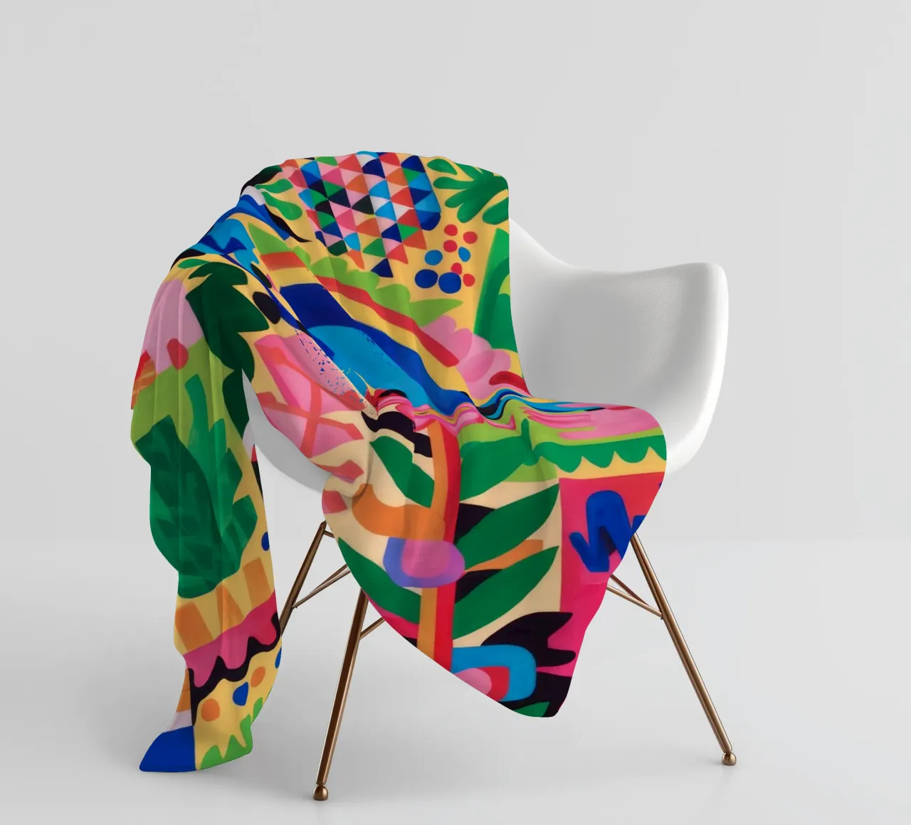 Totem della gioia arcobaleno coperta in pile da Tiga Bersama
