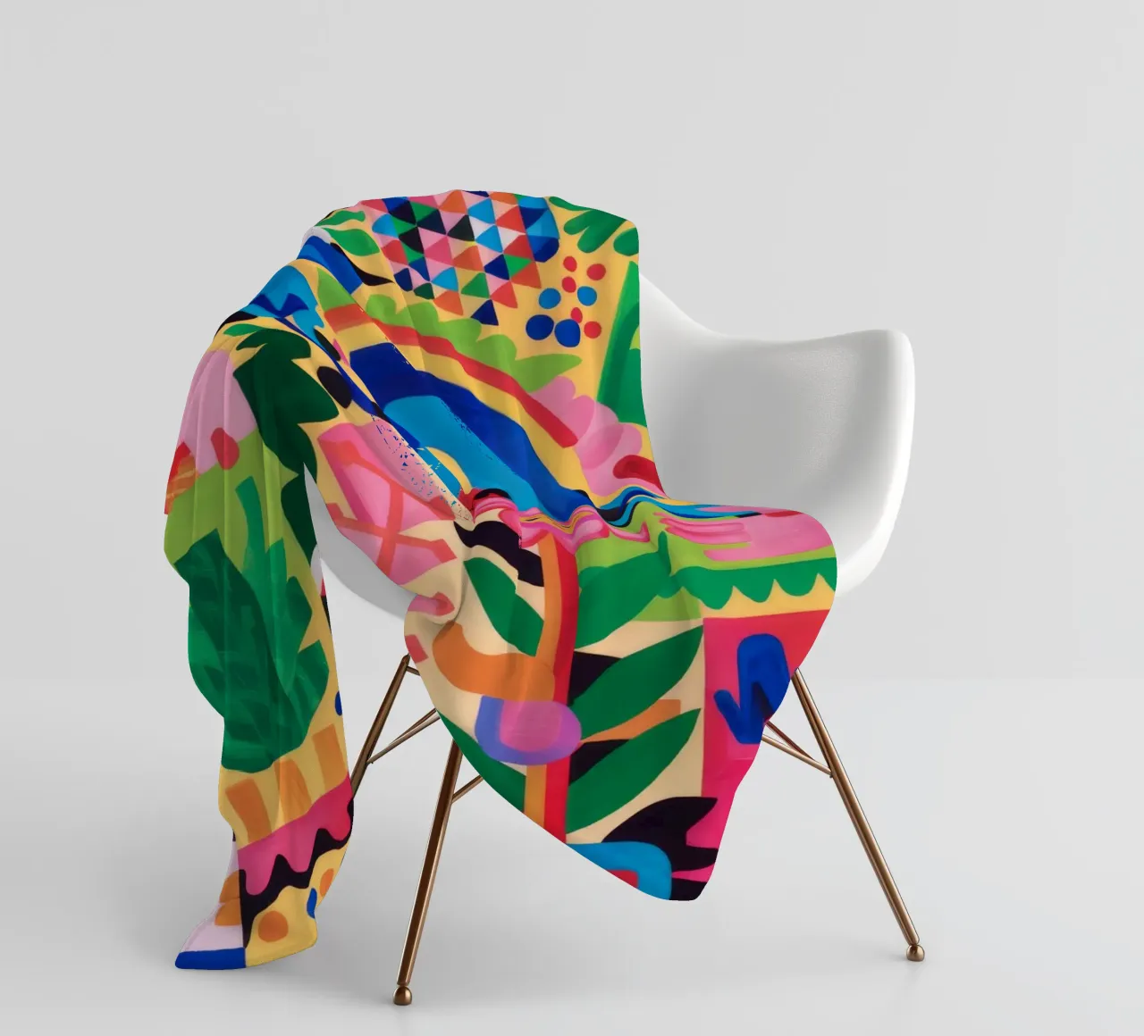 Totem della gioia arcobaleno coperta in pile da Tiga Bersama