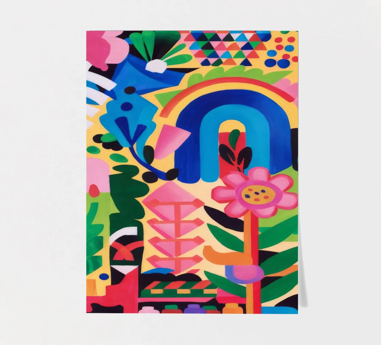 Rainbow Totem Joy sticker sheet by Tiga Bersama