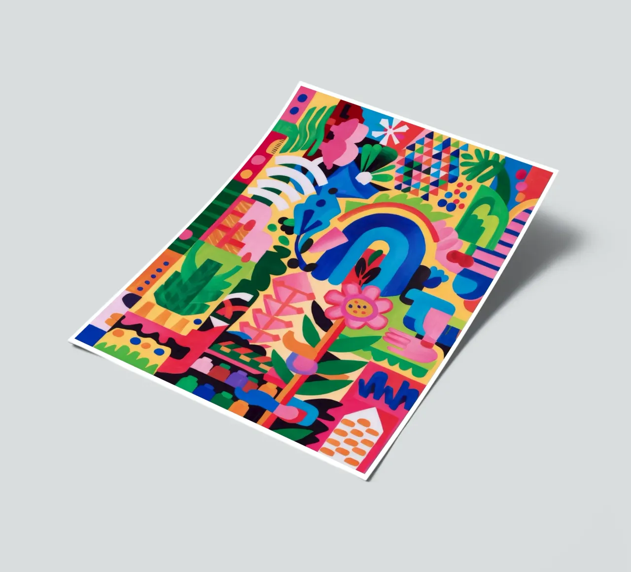 Rainbow Totem Joy sticker sheet by Tiga Bersama