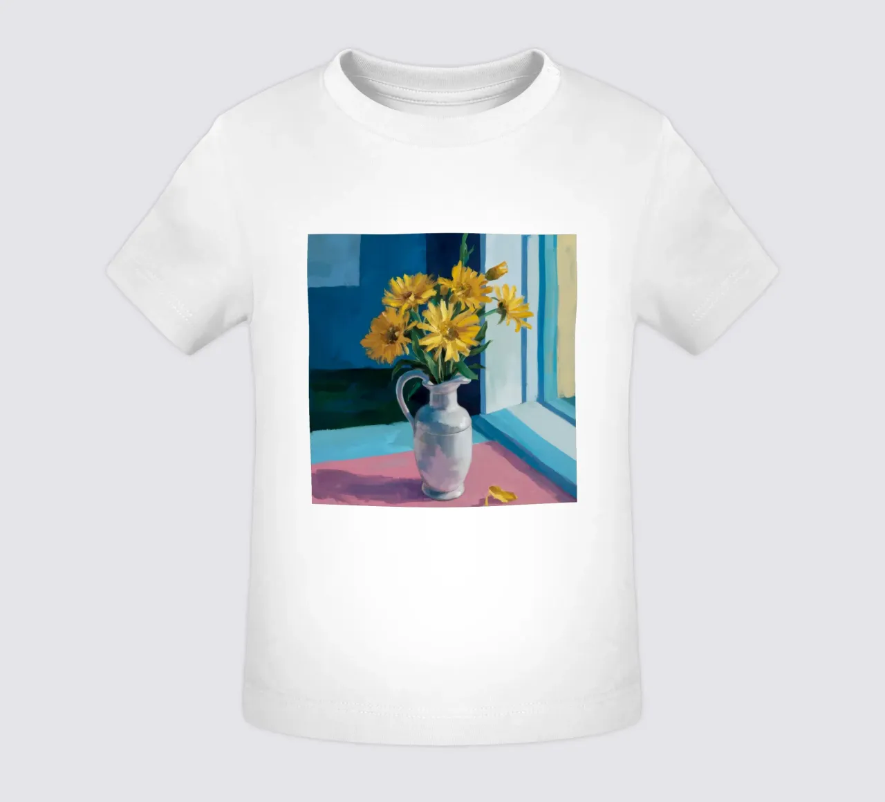 Davanzale con girasole maglietta neonato da Fable Tempa