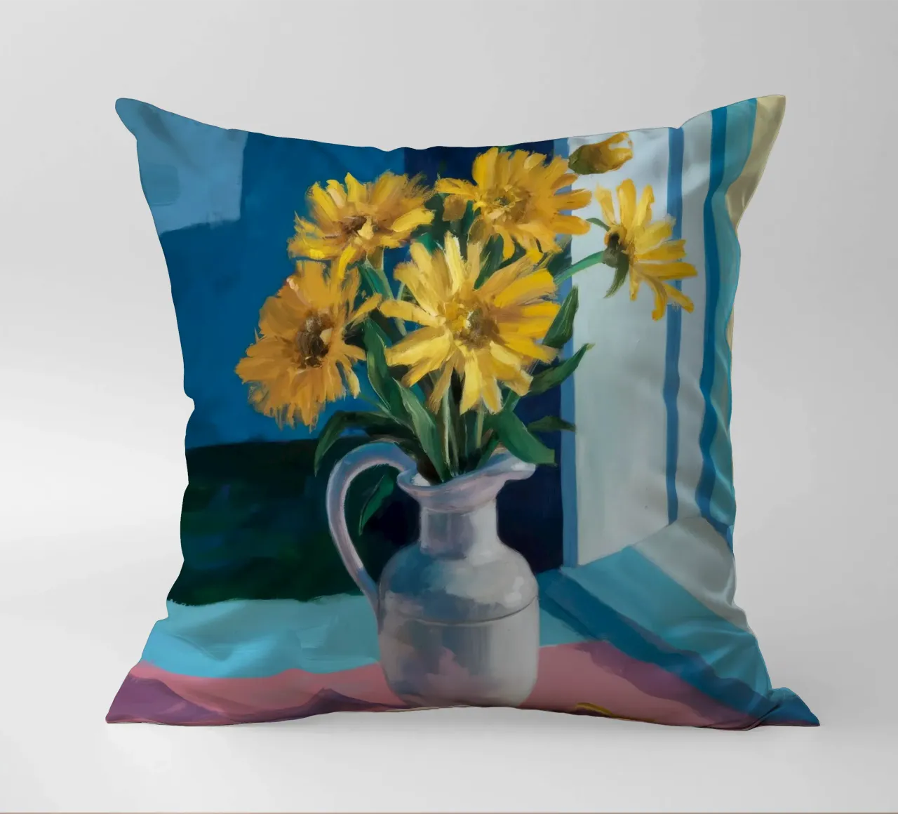 Davanzale con girasole cuscino da Fable Tempa