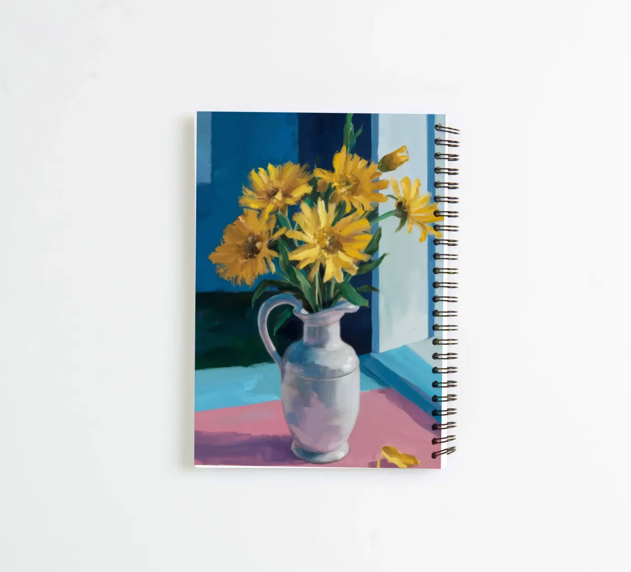 Sunflower Window Sill spiral notebook by Fable Tempa