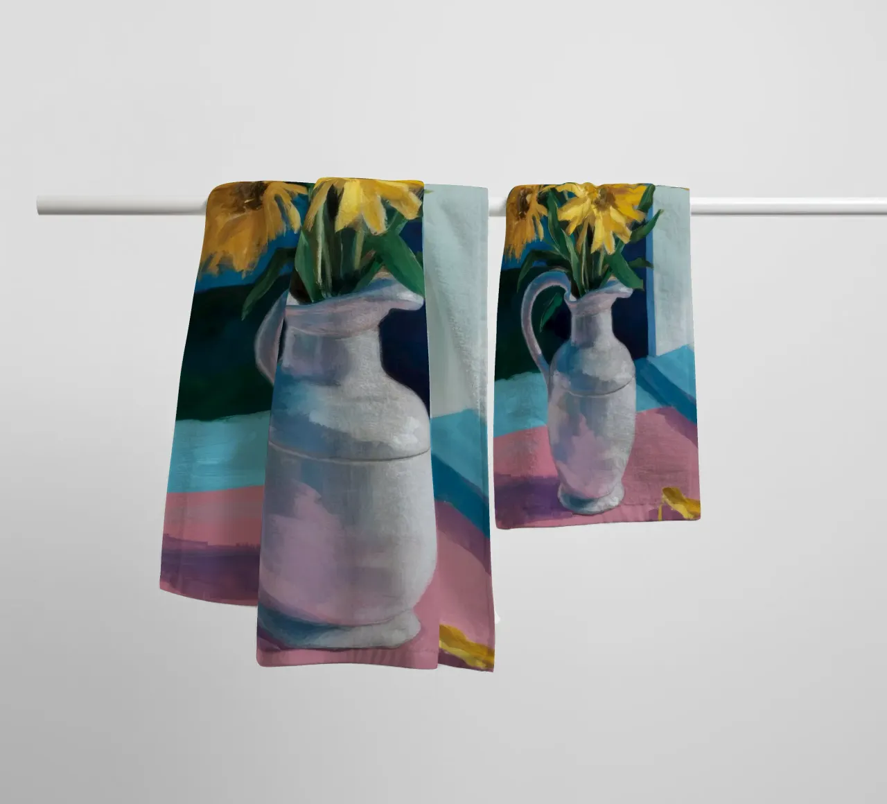 Sunflower Window Sill towel by Fable Tempa