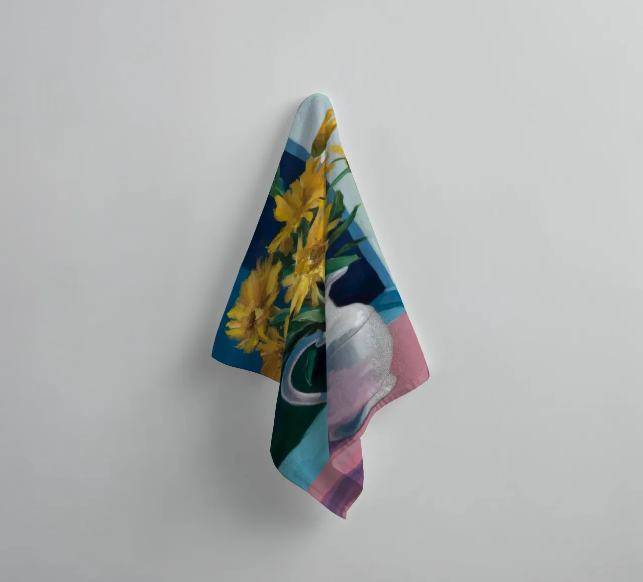 Sunflower Window Sill towel by Fable Tempa