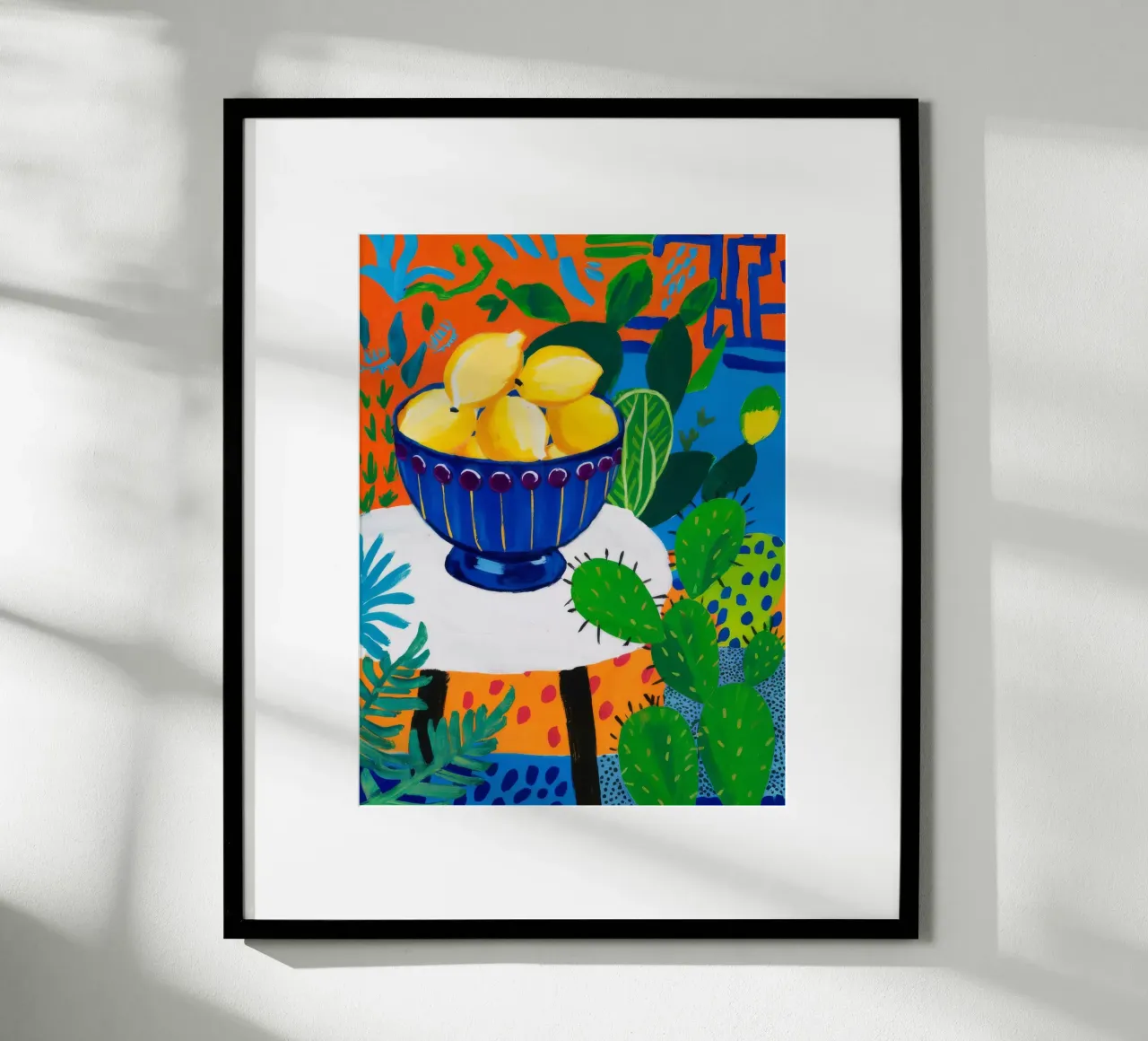 Oasis de cactus et de citron poster de Tiga Bersama