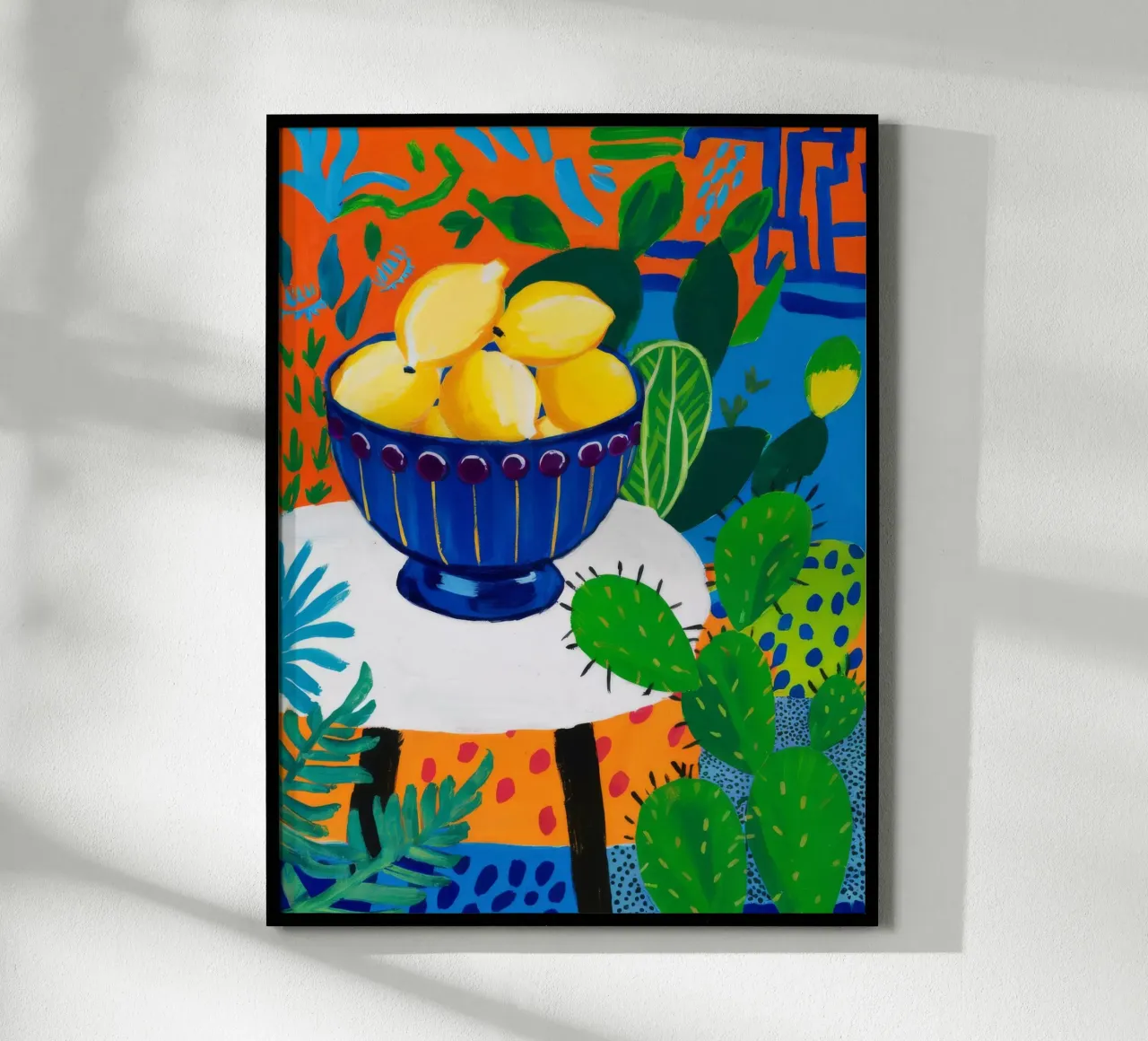 Oasis de cactus et de citron poster de Tiga Bersama