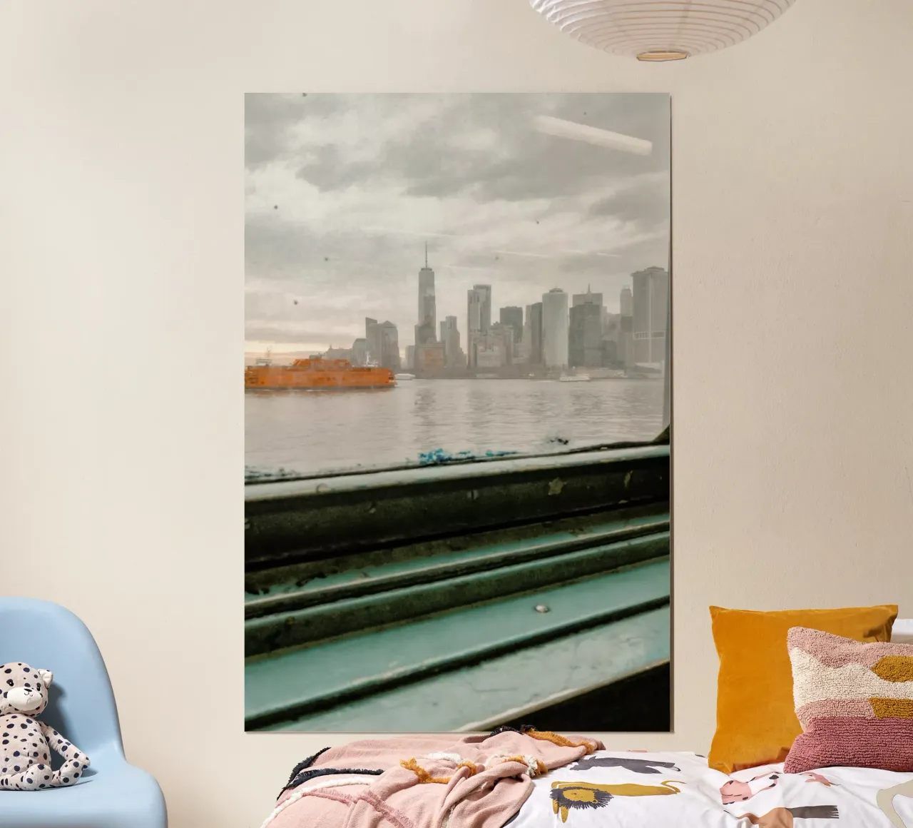 New York no.20 poster avec cadre en aluminium de Froilein Juno
