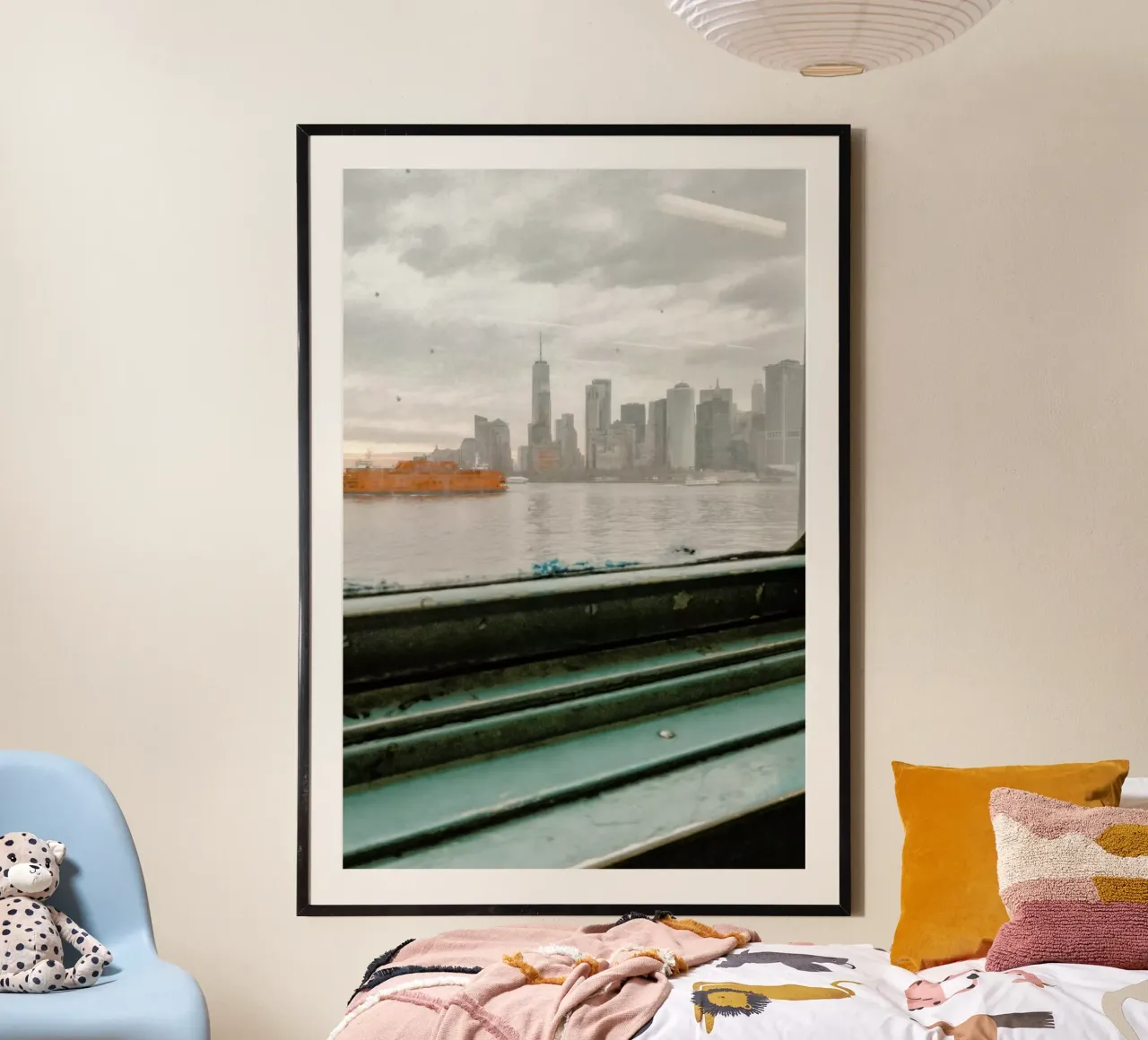 New York no.20 poster avec cadre en aluminium de Froilein Juno
