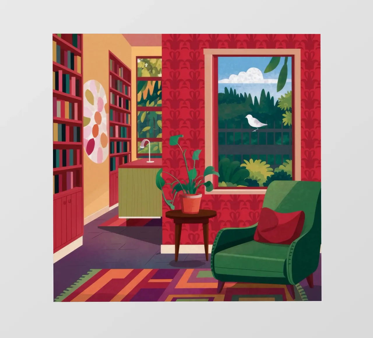 Rainbow Reading Vista pvc cover by Haven Fantasy