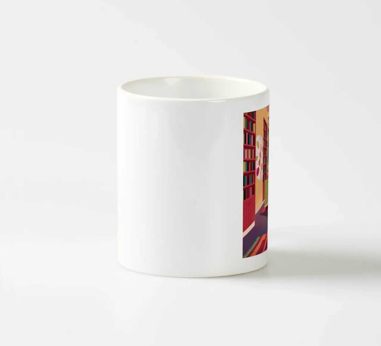 Rainbow Reading Vista ceramic mug by Haven Fantasy