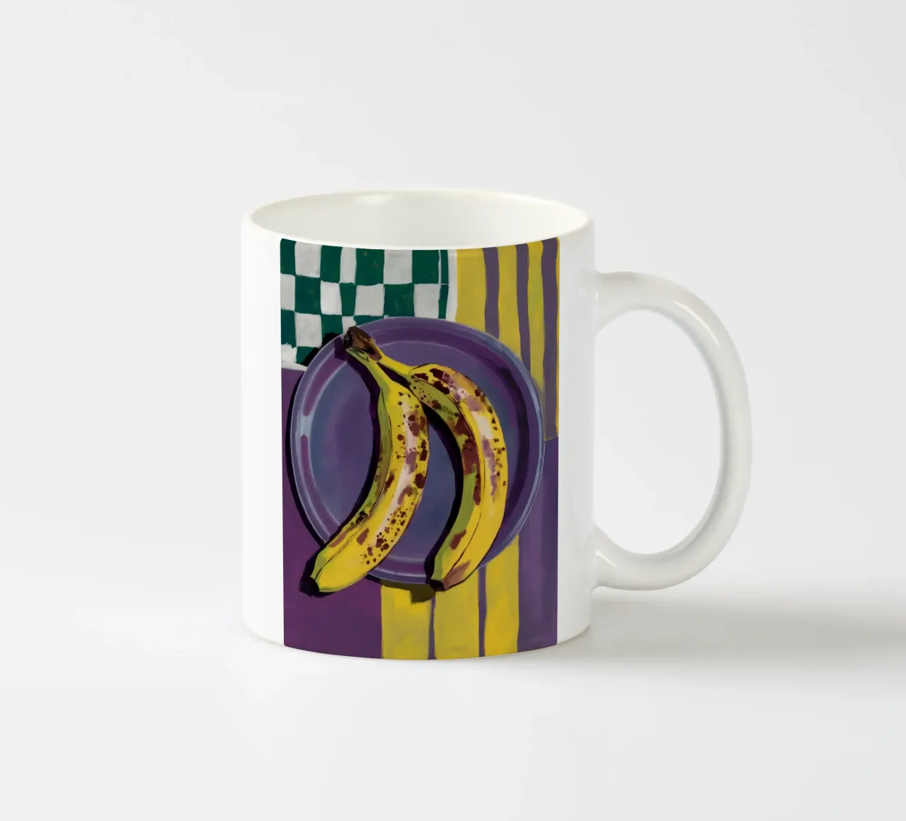 Striscia di banane tazza in ceramica da Tiga Bersama