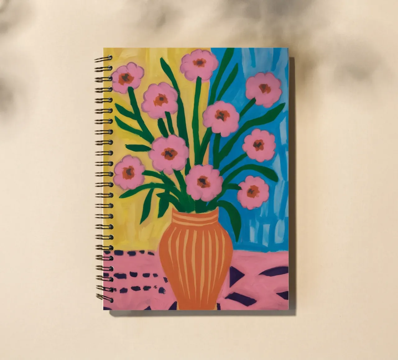 Terracotta Pattern Play spiral notebook by Fable Tempa
