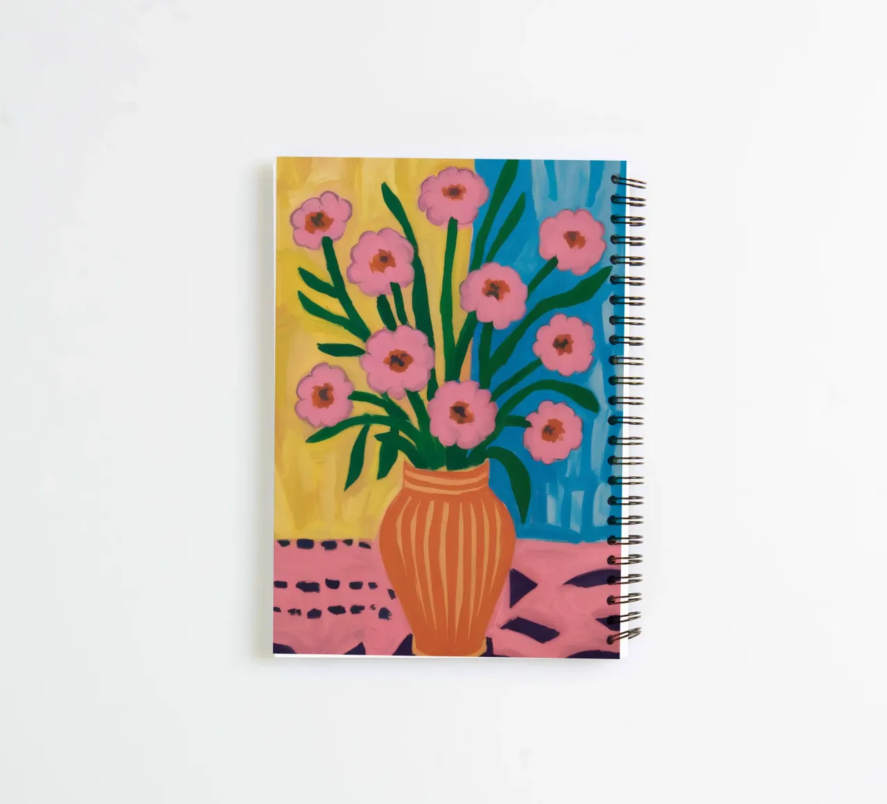 Terracotta Pattern Play spiral notebook by Fable Tempa