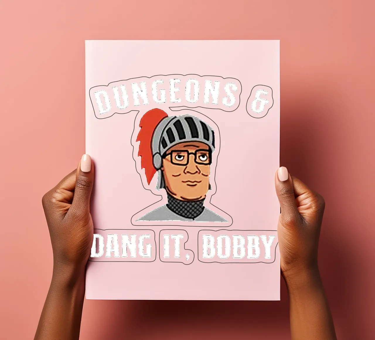 Dungeons e Dang It, Bobby foglio adesivo da drabrenz