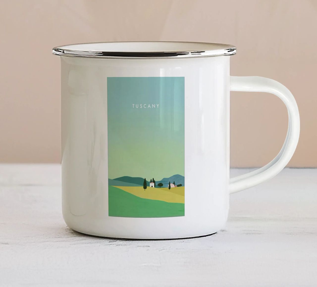 Tuscany tazza in smalto da Katinka Reinke