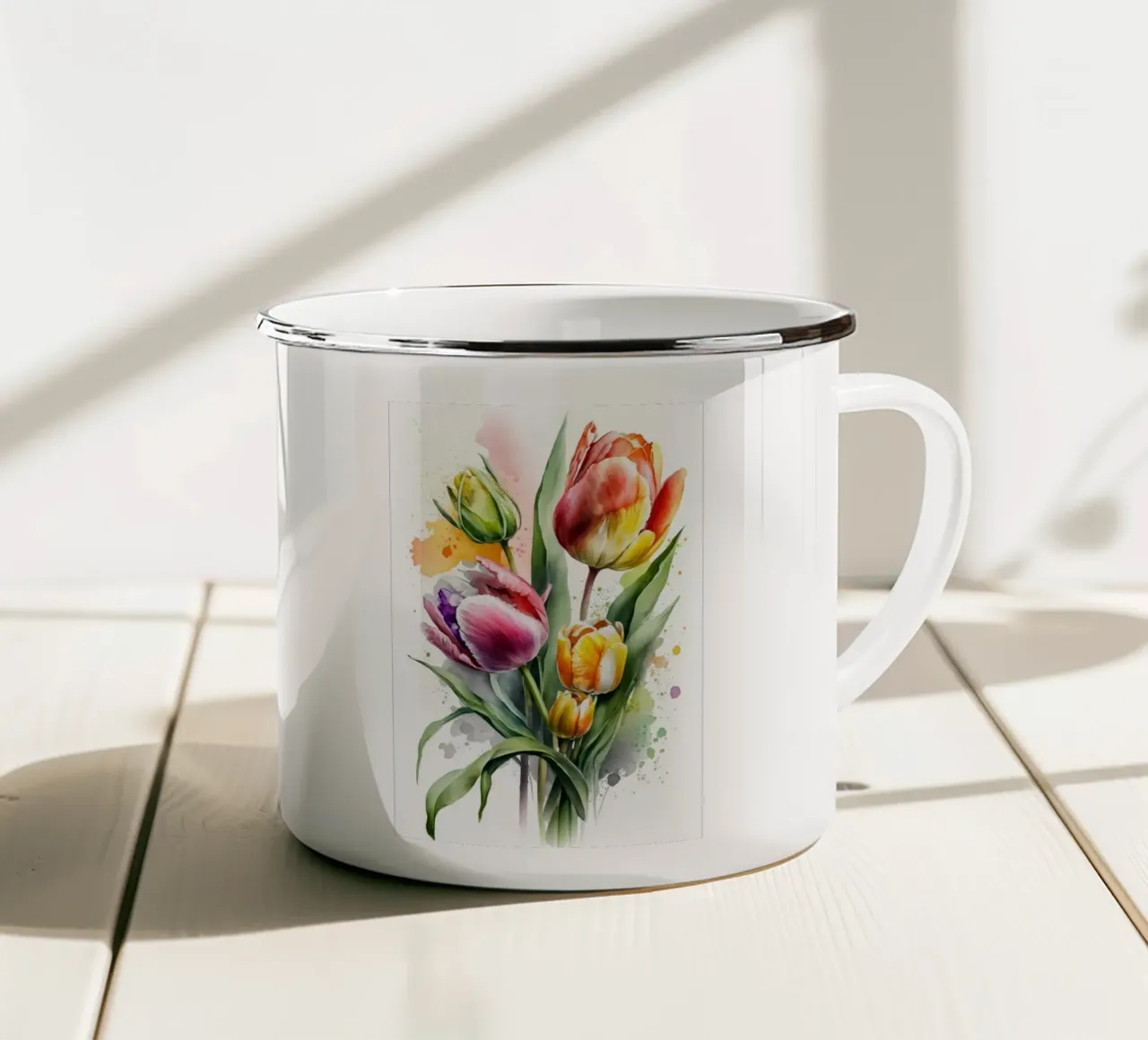 Arte da parete di Imagine tazza in smalto da Imagine